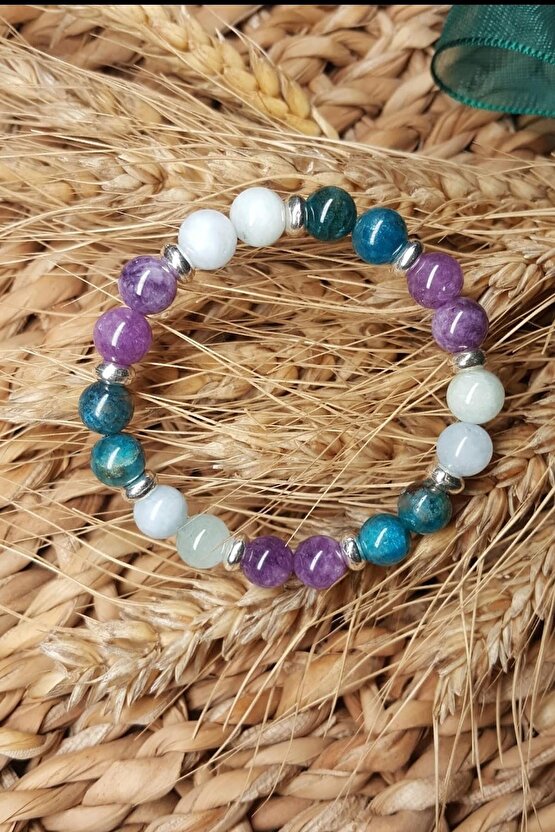 Aytaşi Apatit Ve Ametist Doğaltaş Bileklik
