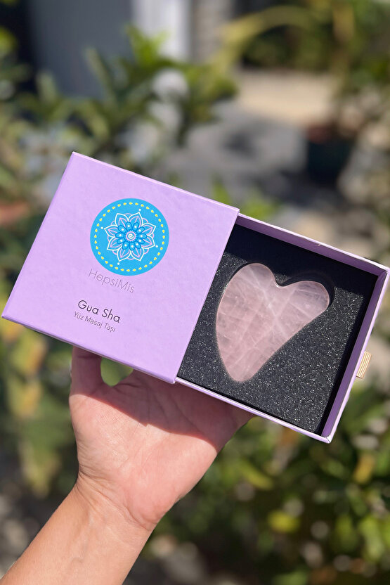 Gua Sha Yüz Masaj Taşı (rose Kuvars)