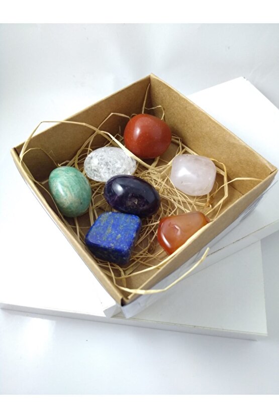 Çakra Taşları  7 Çeşit Doğaltaş Biblo