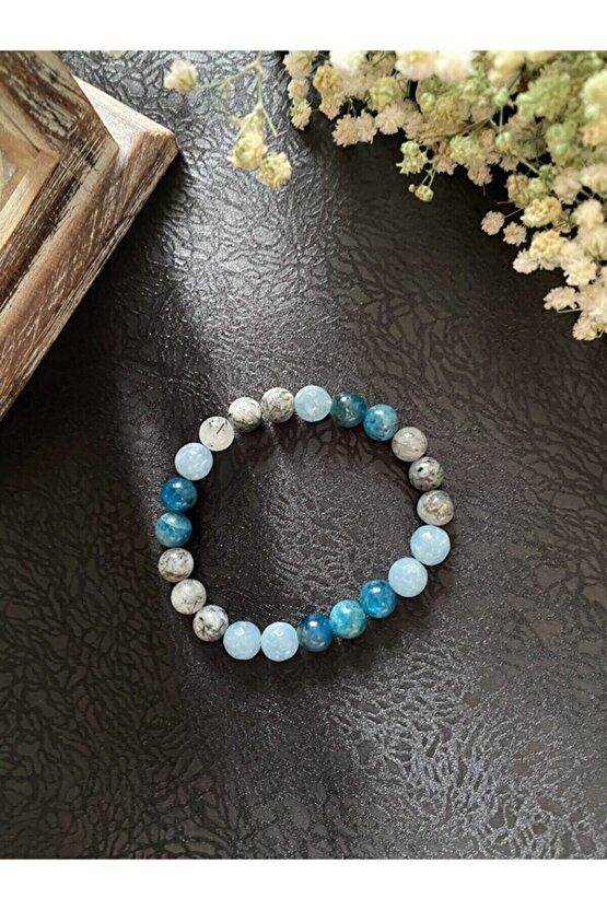 Doğal Taşlı Burç Bilekliği Ikizler Burcu