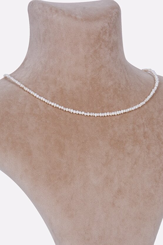 Gerçek Kum Arpa Tatlısu Küçük Inci Kolye