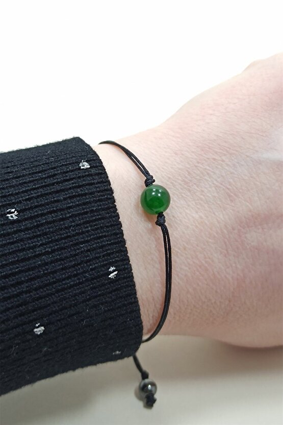 Yeşim Doğal Tek Taş Bileklik Helsinki