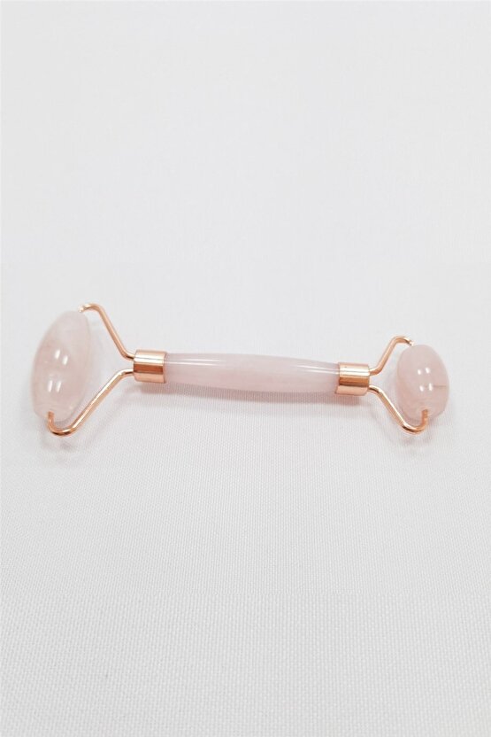 Pembe Kuvars Taşı Roller Çiftt Taraflı Orijinal Yüz Masaj Aleti Helsinki