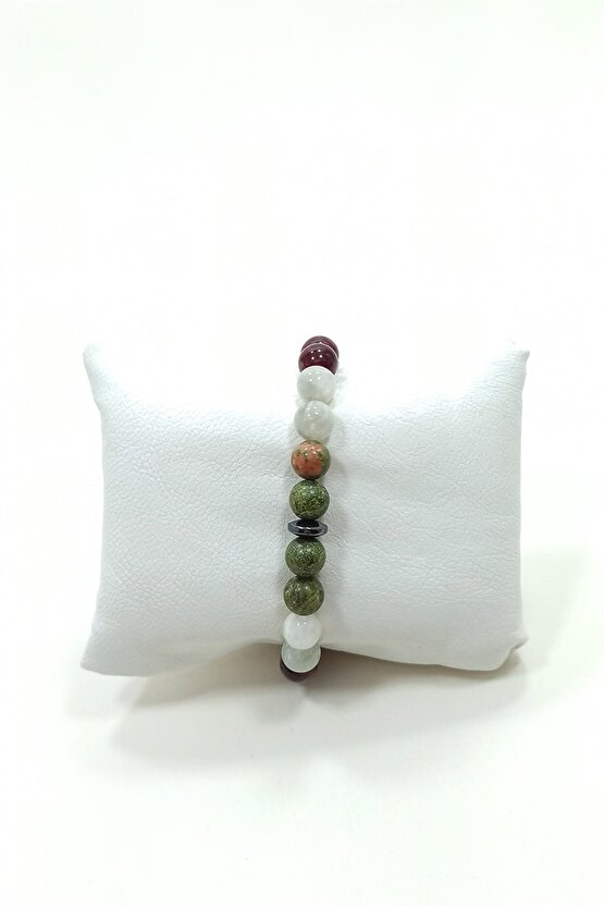 Anne Bilekliği Unakit Aytaşı Lal Yeşim Doğal Taş Bileklik Moskova