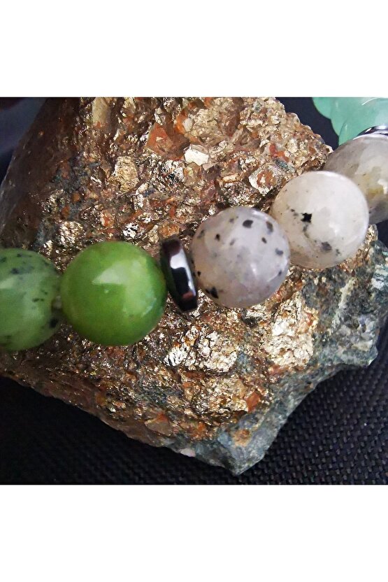 Kalp doğaltaş Bilekliği