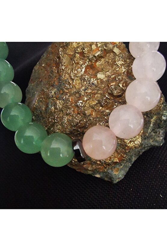 Kalp doğaltaş Bilekliği