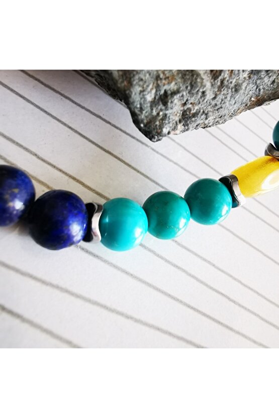 Boğaz Alerjisi doğaltaş Bilekliği