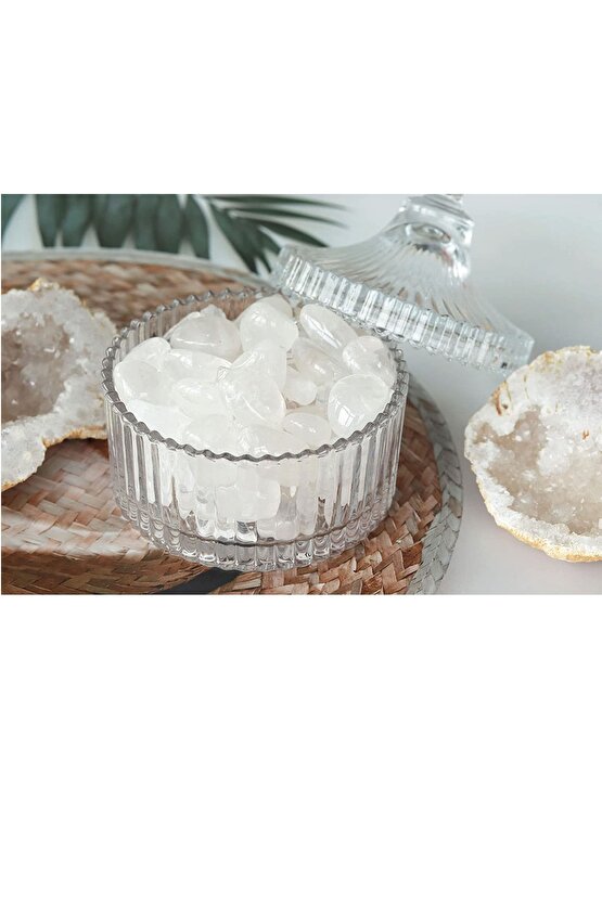 Doğal Taş Kristal Kuvars Tımbıl Taş (1 Adet )