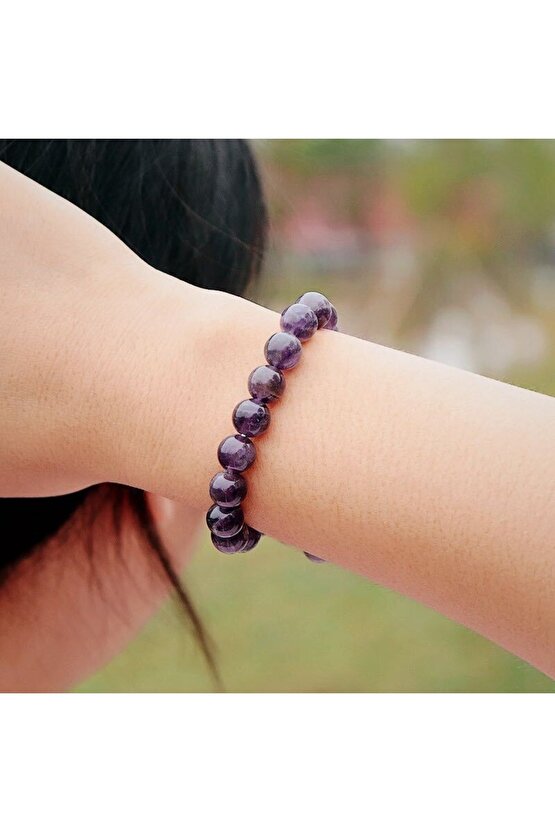 Ametist Doğaltaş Bilekliği