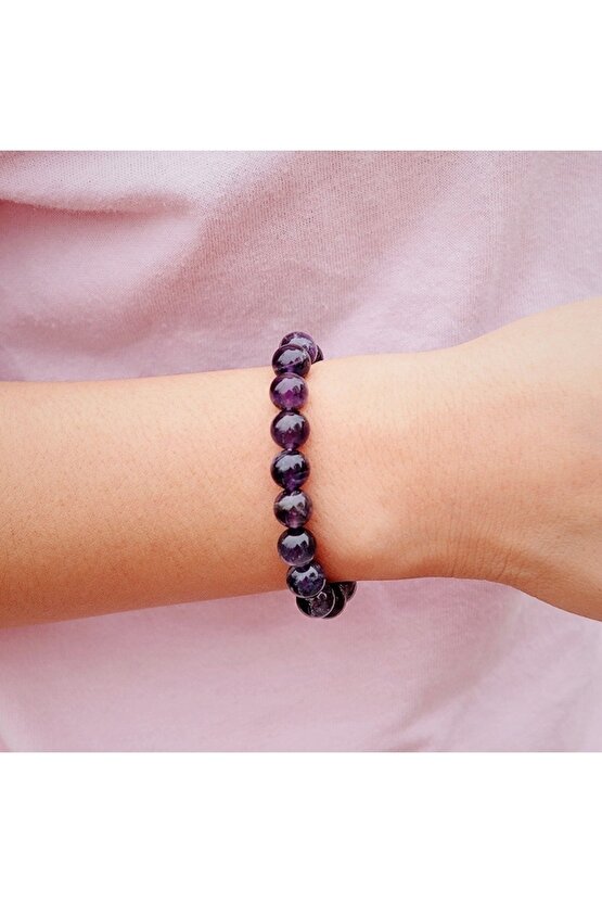 Ametist Doğaltaş Bilekliği