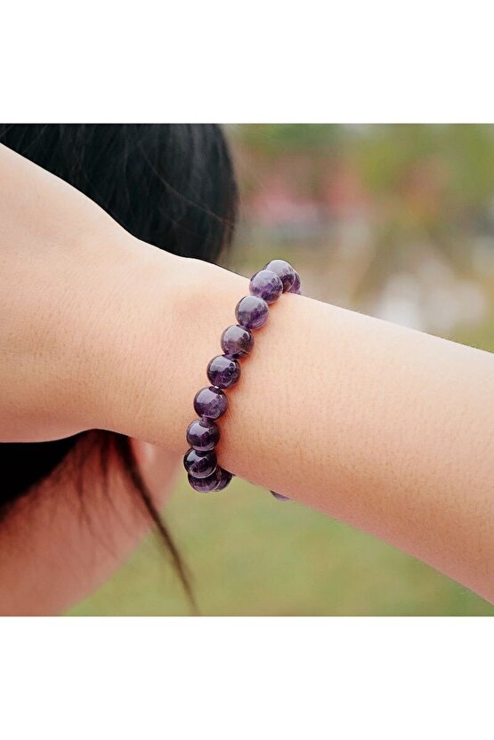 Ametist Doğaltaş Bilekliği