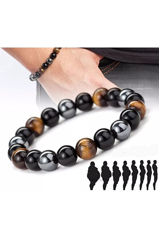 Güç Enerji Ve Başarı Doğaltaş Bilekliği