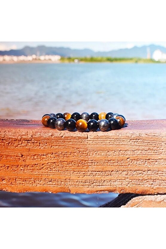 Güç Enerji Ve Başarı Doğaltaş Bilekliği