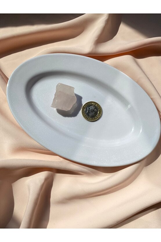 Pembe Kuvars Ham Doğal Taş Pozitif Taş Şifalı Taş Mineralli Taş