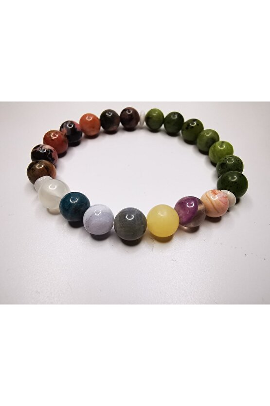 Aşk Mutluluk Sağlık Doğaltaş Bilekliği