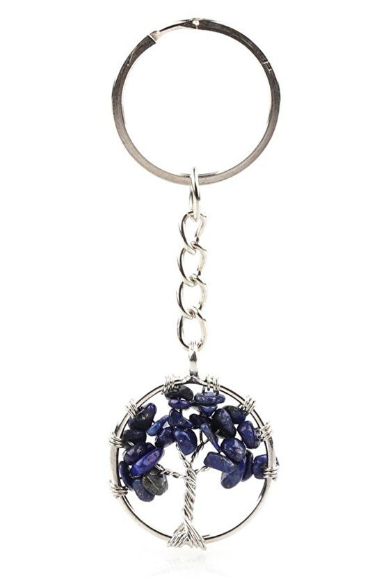 Lapis Lazuli Doğal Taş Anahtarlık