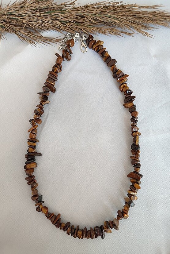 Sertifikalı Kaplangözü Kırıktaş Doğaltaş Kolye