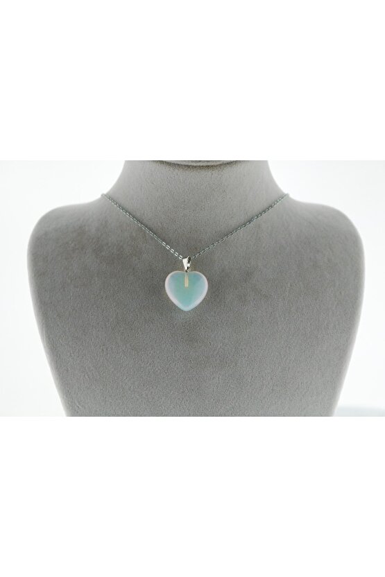 Opalit Kalp Kolye