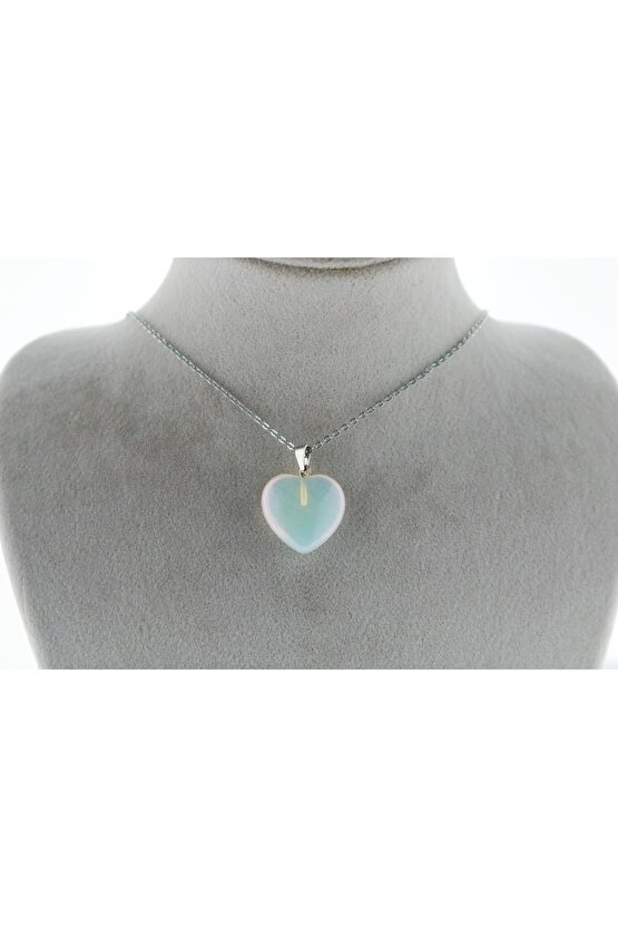Opalit Kalp Kolye