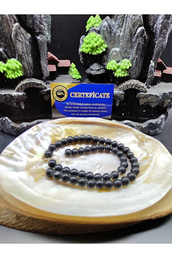 Mat Oniks Doğal Taş Dizisi (8mm) (sertifikalı)