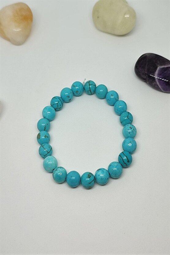 Sertifikalı Gerçek Turkuaz Firuze Doğaltaş Bileklik