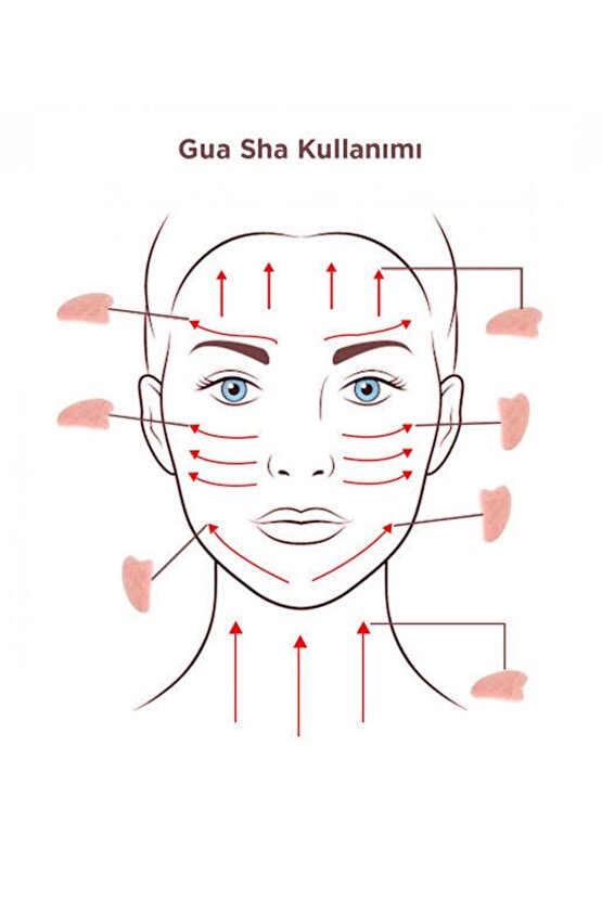 Aventurin %100 Orjinal Doğal Taş Yüz Masaj Aleti