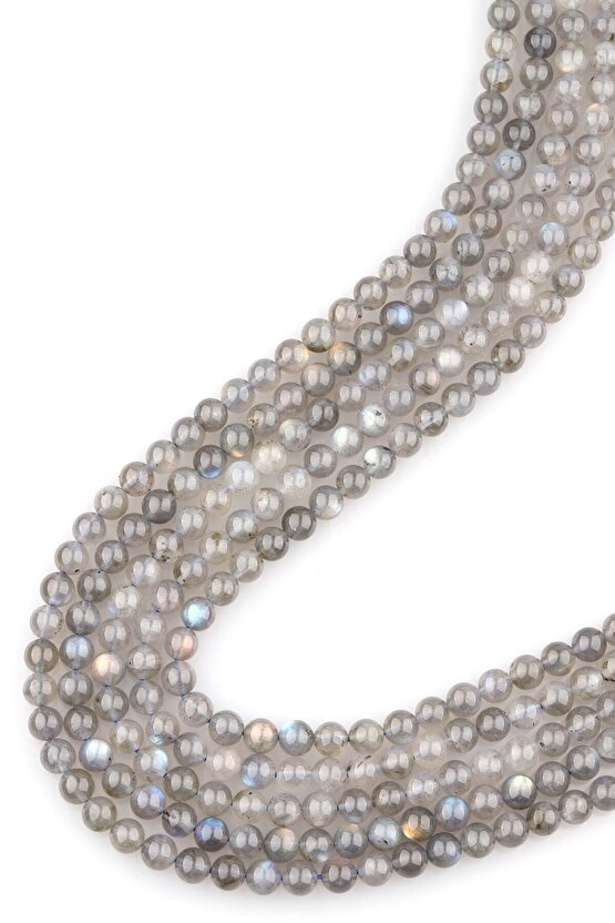 Labradorit Doğal Taş Dizi 6 Mm Küre Kesim