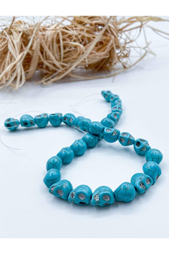 Turkuaz Doğal Taş Dizi Kuru Kafa