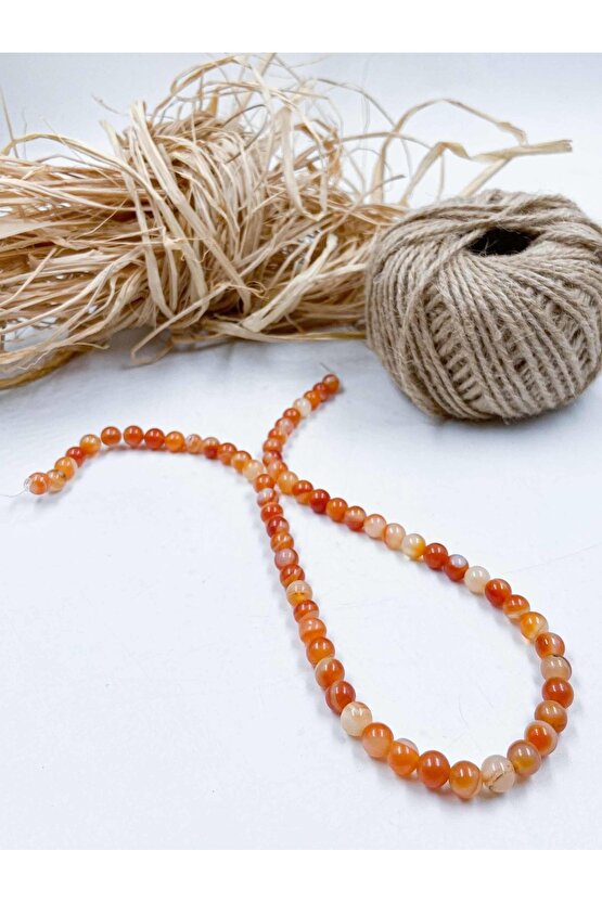 Akik Küre Kesim 6 Mm Doğal Taş Dizi