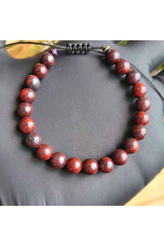 Kan Taşı Doğal Taş Bileklik (EL YAPIMI TASARIM ÜRÜNLER)