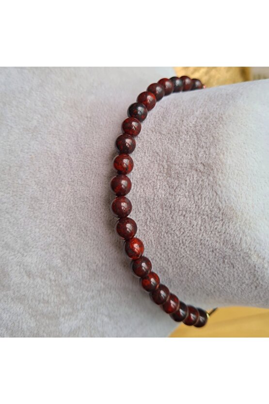 Kan Taşı Doğal Taş Bileklik (EL YAPIMI TASARIM ÜRÜNLER)