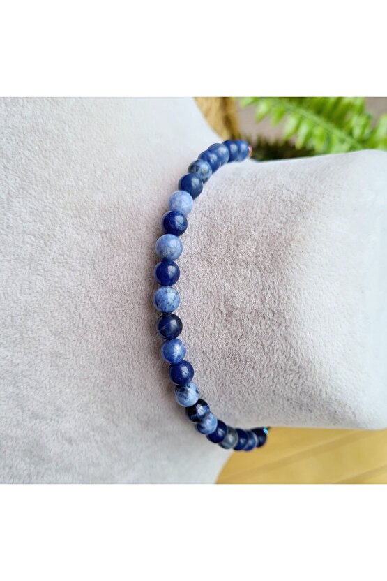 Sodalit Doğal Taş Bileklik (EL YAPIMI TASARIM ÜRÜNLER)