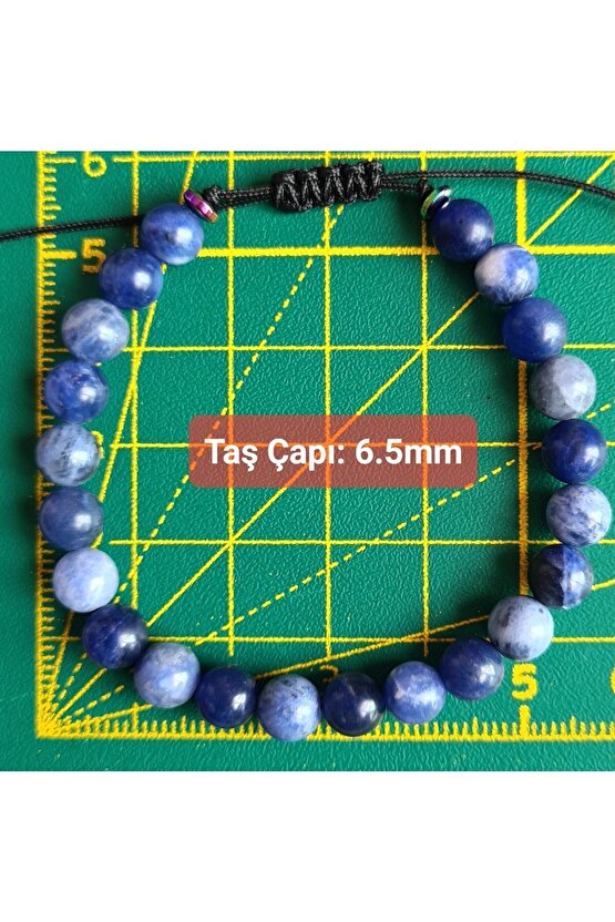 Sodalit Doğal Taş Bileklik (EL YAPIMI TASARIM ÜRÜNLER)