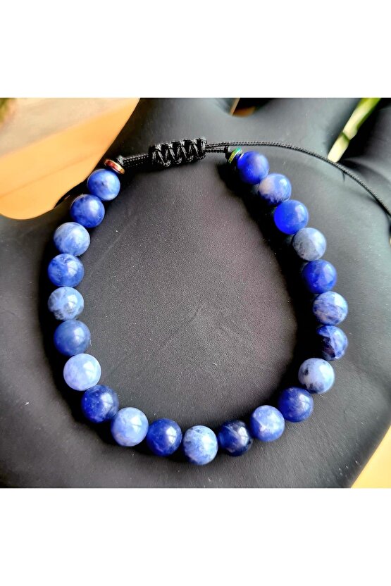 Sodalit Doğal Taş Bileklik (EL YAPIMI TASARIM ÜRÜNLER)
