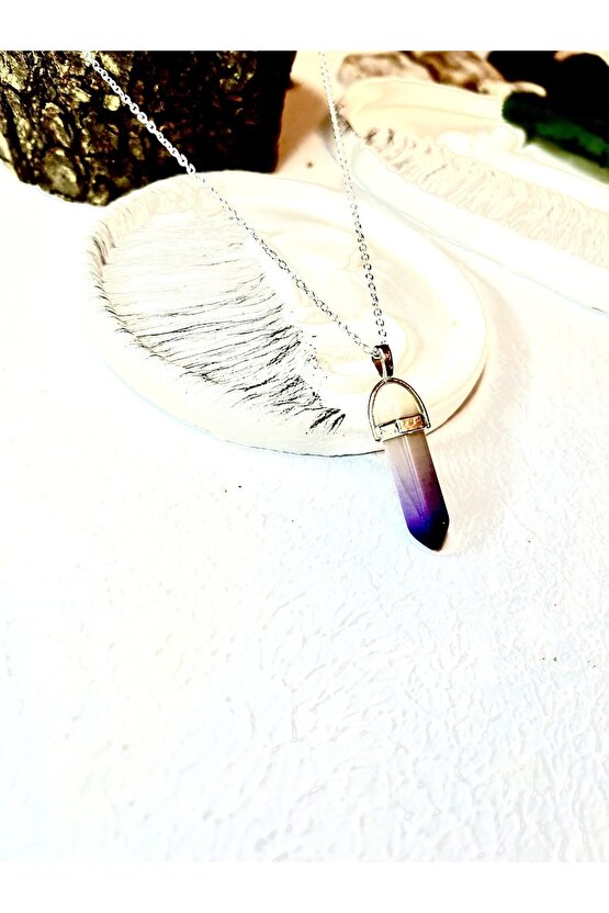 Ametist Taşı Çivi Kolye