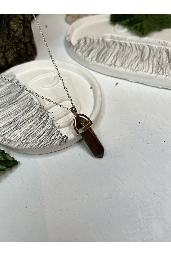 Kaplangözü Taşı Çivi Kolye-%100 Orijinal Ve Sertifikalı