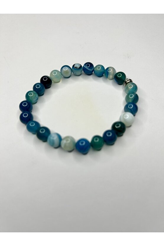 Mavi Akik Doğal Taş Bileklik