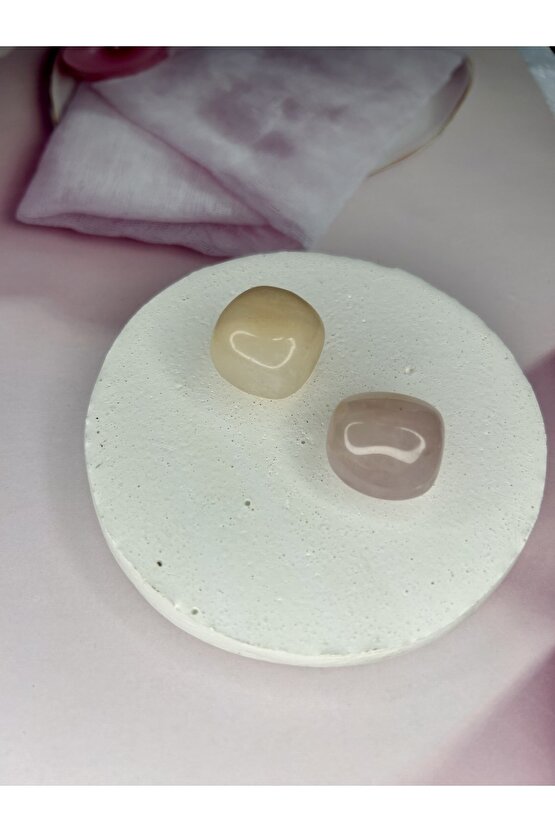 Pembe Kuvars Doğal Taş-%100 Orijinal