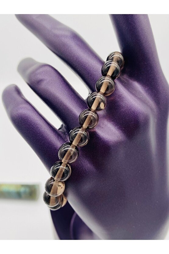 Doğal Kuvars Dumanlı Taşı Bileklik