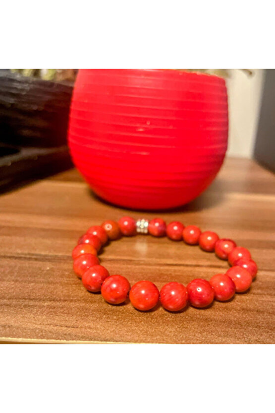 Mercan Taşı Doğaltaş Bileklik