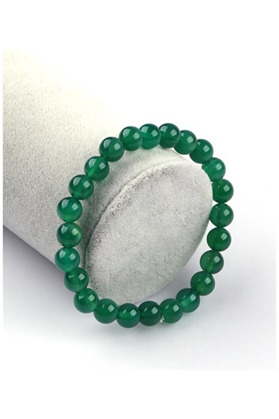Yeşil Akik Bileklik 8 Mm