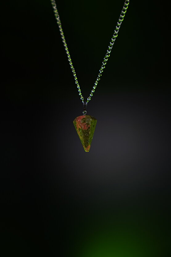 Enerji Deposu Elmas Kesim Unakit Doğaltaş Kolye