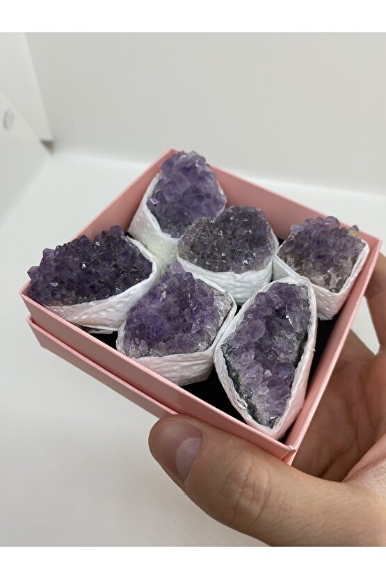 Ametist Parçalar Doğal Taş Koleksiyonluk
