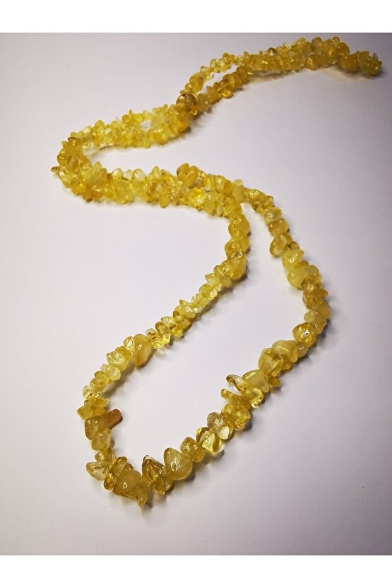 Sitrin kırıktaş doğaltaş dizi kolye