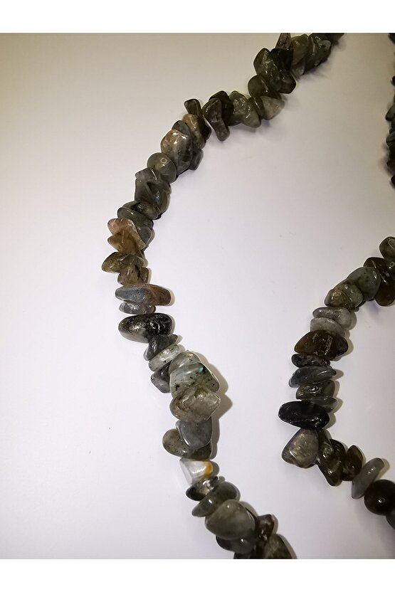 Labradorit kırıktaş doğaltaş dizi kolye