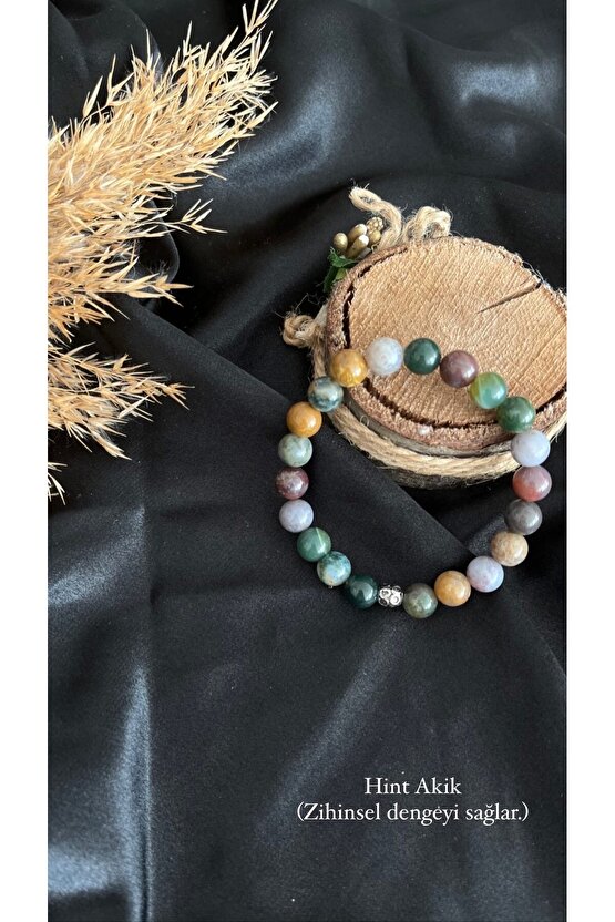 Hint Akik Doğal Taş Bileklik