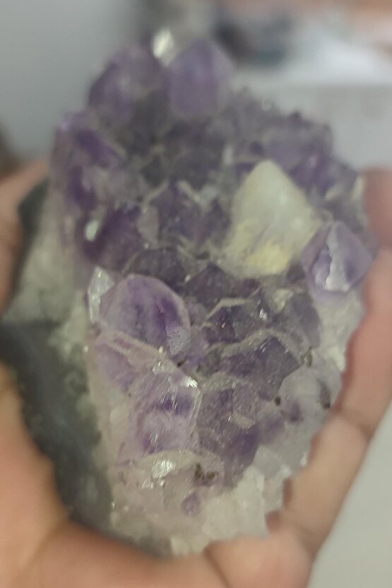 Ametist Taşı Brezilya Ham Dekoratif Kütle 187 Gr