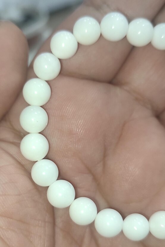 Shell Taşu Natural Doğaltaş 8 mm Bileklik