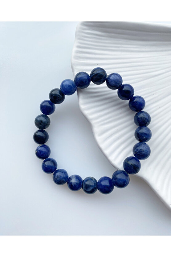 Sodalit Doğal Taş Bileklik 8mm