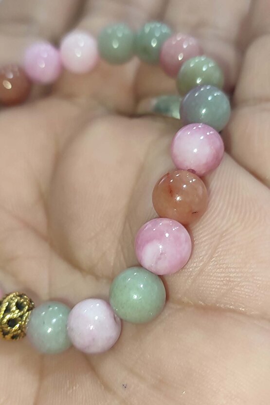 Morganit Taşı 8 mm Natural Doğaltaş Bileklik